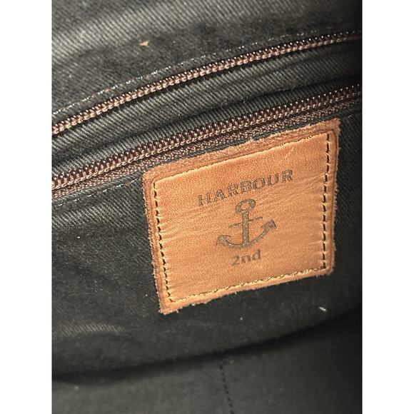 Harbour 2nd Anchor Love Leather Convertible Crossbody Flap Over Option Cognac - Picture 9 of 13